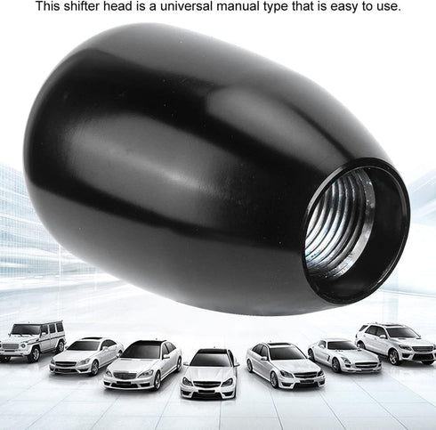 Gear Shift Knob, Car Universal Modification Manual Knob Gear Shift Head Shifter 6 Speed (Black)...