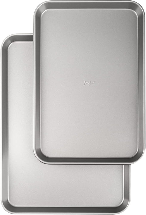 Goodful Nonstick Cookie Baking Sheet Set, Heavy Duty Carbon Steel with Quick Release Coating, Made without PFOA, Dishwasher Safe, 2-Pack Bakeware ...