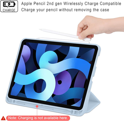 Arae for iPad Air 6th Generation Case 11 inch 2024, iPad Air 5th / iPad Air 4th Generation case 10.9 inch, Trifold Kickstand Smart Cover Auto Wake...