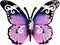 BinaryABC 3D Metal Butterfly Decor Wall Art Sculpture Hanging Decoration,Indoor Outdoor Garden Decoration (Purple)...