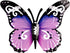 BinaryABC 3D Metal Butterfly Decor Wall Art Sculpture Hanging Decoration,Indoor Outdoor Garden Decoration (Purple)...