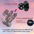 BRCOVAN 1.5'' Ball Mount Base with Aluminum Alloy AMPS Hole Round Plate & 1.5'' TPU Ball Adapter Compatible with RAM Mounts C Size 1.5 Inch Ball D...