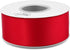 Humphrey's Craft 1-1/2 Inch Red Satin Ribbon Double Faced 25 Yards, Thick Silk Ribbon for Crafts Gift Wrapping DIY Bows Bouquet Decoration Sewing ...