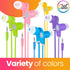 Earbuds Bulk Bits, 30 Pack | Multicolored Earbuds Pack, in-Ear 3.5mm Stereo in-Ear Headphones, Ear Buds Bulk, Disposable Headphones, Multi-Color E...
