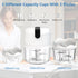 (100+250+350ML) White 3 CUP Cordless Mini Food Chopper,Small Food Processor for Garlic,Nut,Meat...