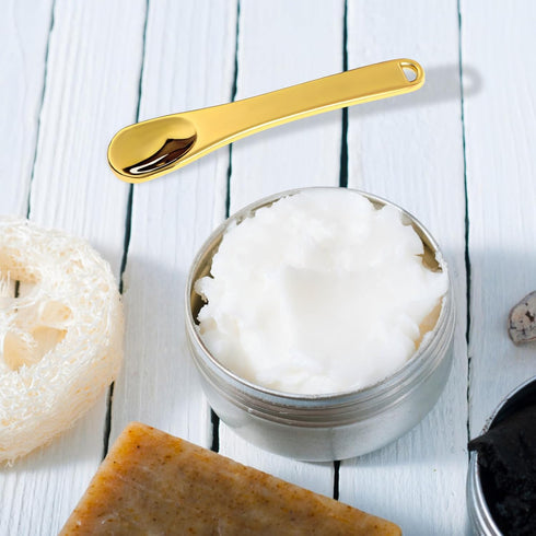 Makeup Metal Spatula 4 Pcs Mini Spoon Beauty Scoop Reusable Skin Care Spatula Massage Makeup Beauty Spoons Mask Shovel Applicator For Facial Cosme...