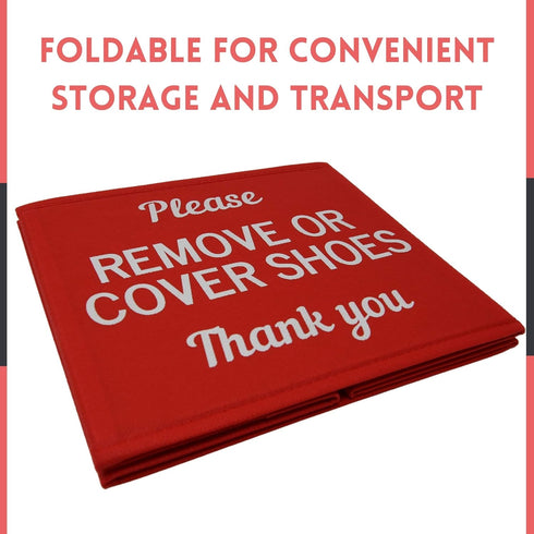 Shoe Cover Box | Disposable Shoe Bootie Holder For Realtor Listings and Open Houses, Please Remove Your Shoes Sign, Real Estate Agent Supplies...