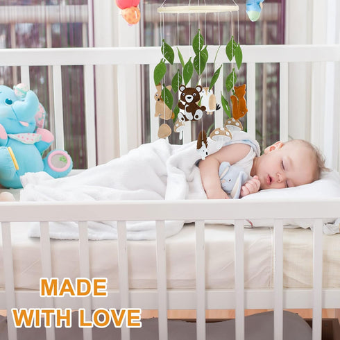 Woodland Ocean Mobile for Crib Jungle Baby Nursery Mobiles Forest Safari Toys for Crib Animals Woodland Nursery Decor for Baby Boys Girls Toys Roo...