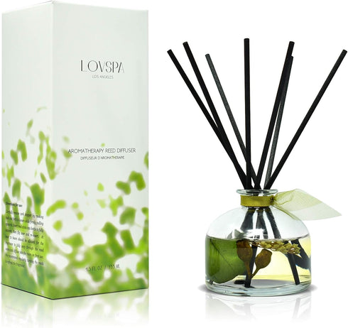 LOVSPA EUCALYPTUS Essential Oil Reed Diffuser Gift Set | REVIVE | Fresh Eucalyptus, Sage, Citrus, Bamboo & Mint | Great Aromatherapy Gift for Mom,...