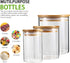 YULEER Airtight Food Storage Containers, Glass Jar with Lids, Glass Jar for Serving Candy, Cookie, Rice, Food - Set of 3...