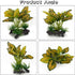 WishLotus Aquarium Plant Decoration, Plastic Artificial Plant Reptile Fish Tank Landscaping Water Plants Decoration with Sturdy Resin Base for Fis...