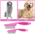 Pet Hair Comb Tear Stain Removal,2 Pack Multifunctional Pets Grooming Comb Kit 2 in 1 Dog Combs Stainless Grooming Massage Dual-Sided Comb for Kno...