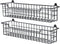 Spice Rack Organizer Wall Mount, Spice Organization Storage Shelf for Cabinet Door, 2 Packs Wall Spice Rack Saving Space for Kitchen, Black...