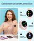 AMOLED Smart Watch (Answer/Make Call) for Women, With/Without Phone Mode, 1.43" Round Fitness Watch, Body Temperature Thermometer, Heart Rate, SpO...