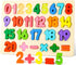 LovesTown Wooden Puzzles for Kids, Number Shape Puzzles Preschool Educational Toys Montessori Toddler Puzzles for Boys Girls...