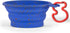 The Dodo Collapsible Dog Bowl, Blue; Travel Dog Bowl That Folds Flat and Clips with Carabiner for Easy Storage and Carry...