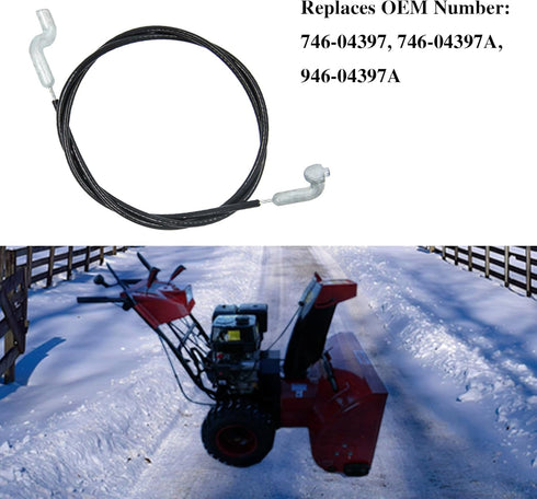 946-04397A Speed Selector Cable Replaces 746-04397, 746-04397A for MTD, Craftsman, Troy-Bilt, Husky, Yard Machines Snowblower Shift Cable 946-0439...