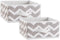 DII Non Woven Polyester Storage Bin, 11x11x5.5-inch, Chevron Gray, 2 Piece...
