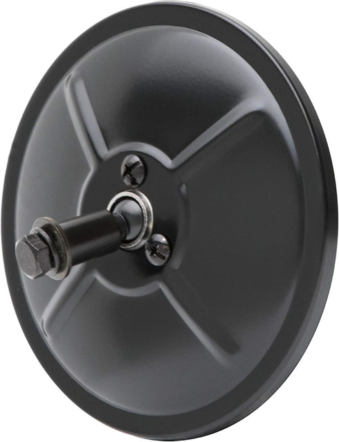 610131 5-Inch Black Steel Center-Mount Convex Mirror Head, Universal Driver or Passenger Side...