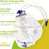 BodyHealt Foley Catheter Bag - Urinary Drainage Bag with Anti-Reflux Chamber - Urine Bag with 2000 mL Volume, 48" Drainage Tube - Catheter Bags fo...