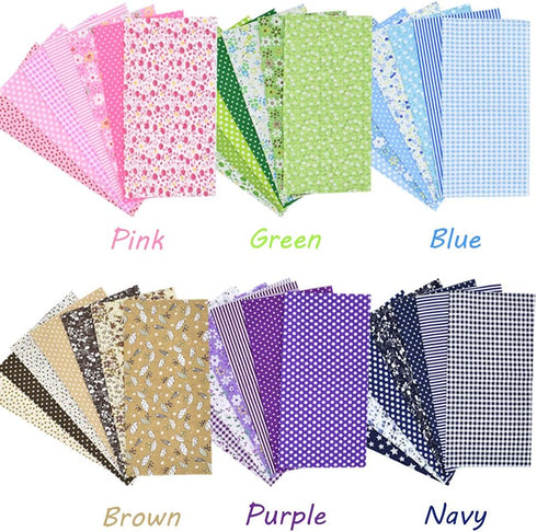 42Pcs 10"x10" Quilting Cotton Fabric Squares Sheets Pre-Cut Multi-Color No Repeat Design Printed Floral Craft Fabric for DIY Sewing Scrapbooking Q...