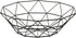 Geometric Metal Wire Fruit Bowl, Iron Arts Fruit Storage Baskets for Kitchen Counter (Black, Normal)...