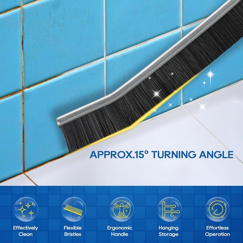 MEKER Crevice Cleaning Brush, Gap Cleaning Brush with Hard Bristle, Multifunctional Crevice Gap Cleaning Brush Tool for Kitchen, Bathroom, Tiles, ...