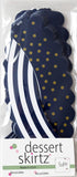 Navy Blue and Gold Cupcake Wrappers - Reversible Party Decoration Supplies, Sailor Theme, Nautical Baby Shower, Military Retirement, Police Birthd...