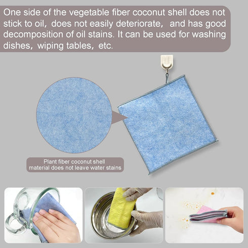 2024 New Multipurpose Wire Dishwashing Rags for Wet and Dry, Reusable, Double-Layer Structure, Non-Scratch Wire Dish Cloth Suitable for Scrubbing ...