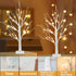EAMBRITE Lighted Birch Tree Spring Decorations for Home, Christmas Decorations Indoor, 2Pack 24 LED Battery Operated/USB Tabletop Mini Small Artif...