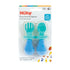 Nuby First Fork and Spoon Set - Utensils with Safety Guards for Babies 6+ Months - Green and Blue...