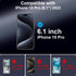 Privacy Screen Protector for iPhone 15 Pro Tempered Glass Film, Full Coverage Edge to Edge, Anti Spy Private, 9H Hardness, 2 Pack, 6.1 Inch...