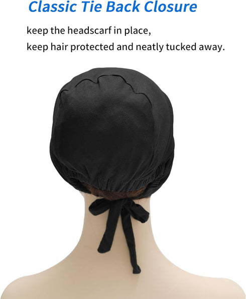 ZLYC Satin Lined Hijab Cap for Women Tie Back Hijab Undercap Inner Underscarf Hat...