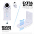 Screwless Wall Mount Small Shelf for Baby Monitors, Security Cameras, Speakers, Decor, Plants & More, Strong VHB Adhesive with Screw in Option, Ea...