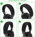 Geekria Flex Fabric Headband Cover Compatible with Sony MDR-V6/V600/V900/MV1/Z600/7506/7509/CD900ST/M1ST Headphones, Replacement Repair Part, Easy...