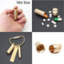 3 Air-Tight EDC Accessory Case, Pill Fob Capsule Keychain, Waterproof Match Case Battery Holder, Outdoor Survival Storage Metal Container Dry Box....