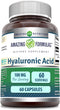 Amazing Formulas Hyaluronic Acid 100 Mg Capsules Supplement | Non-GMO | Gluten Free | Made in USA (1 Pack, 60 Count)...
