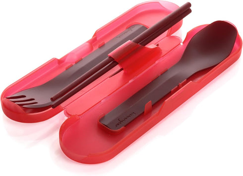 humangear GoBites Quattro | Travel & Camping Utensils | Portable & Convertible Dining Ware | Multi-Functional Fork, Spoon, Chopsticks, Toothpick...