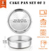 P&P CHEF Cake Pan Set of 2, Stainless Steel Round Baking Layer Cake Pans, Non Toxic & Healthy, Leak-proof & Easy Clean, Mirror Finish & Easy Relea...