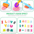 Dough Tools Play Dough Cutters, Various Shapes Include of Letters, Numbers, Symbols (47 PCS)...
