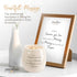 Pavilion - 8 Oz Candle Holder - Cream Beige Ceramic Candle Vessel with 100% Soy Wax, Tranquility Scent When Someone You Love Becomes A Memory Reme...