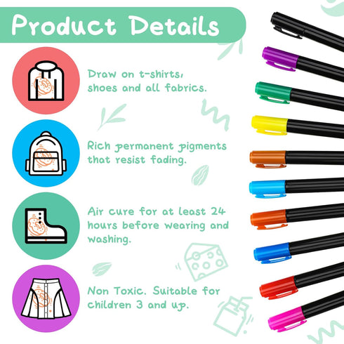 Jutom 38 Pcs DIY Baby Bibs Decorating Sets Includes 14 White Baby Bibs 10 Fabric Paint Markers 14 Stencils, 2 Ply Cotton Drool Bibs Plain Baby Sho...