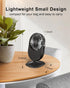 Desk Fan, Small & Quiet, USB Powered Table Fan, Rechargeable Battery Operated Fan, 3 Wind Speeds Powerful Mini Fan, Personal Portable Fan for Offi...