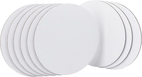 NBEADS 12 Pcs Round Painting Canvas Panels, Blank Canvas Drawing Boards for Oil & Acrylic Painting Students Artist Hobby Painters and Beginners, 1...