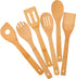 Bamboo Kitchen Utensils, 6 pcs Nonstick Spatula Tools with Handles, Heat Resistant Spatula Set, Non-stick Cooking Utensil, Premium Wooden Spoon Se...