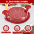 Chicken Shredder, Large Chicken Breast Shredder Tool Twist, Visible Meat Shredder, Wave Design Transparent Lid, Anti-Slip, Ergonomic Handle, Dishw...