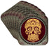 3D Rose Day of The Dead Cool Design Grey Soft Coasters, Yellow/Burgundy/Gray, 8 Count...