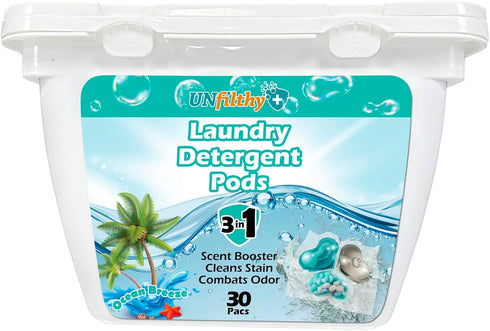 UNfilthy Concentrated Ocean Breeze Laundry Pacs (30)...