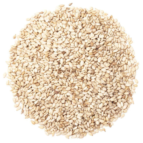 Food to Live Organic Hulled Sesame Seeds, 8 Ounces – Whole Raw White Sesame Seeds, Non-GMO, Kosher, Vegan, Unroasted, Bulk. High in Iron, and Calc...