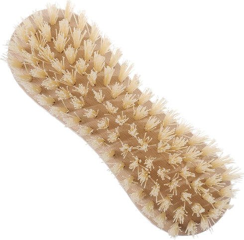 Konex Fiber Economy Utility Cleaning Brush. Heavy Duty Scrub Brush with Wood Handle. (Peanut 2 Pack)...